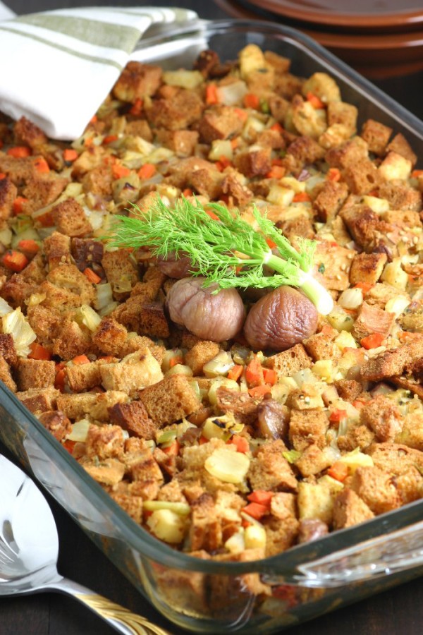 Fennel, Apple, and Chestnut Stuffing | Lands & Flavors